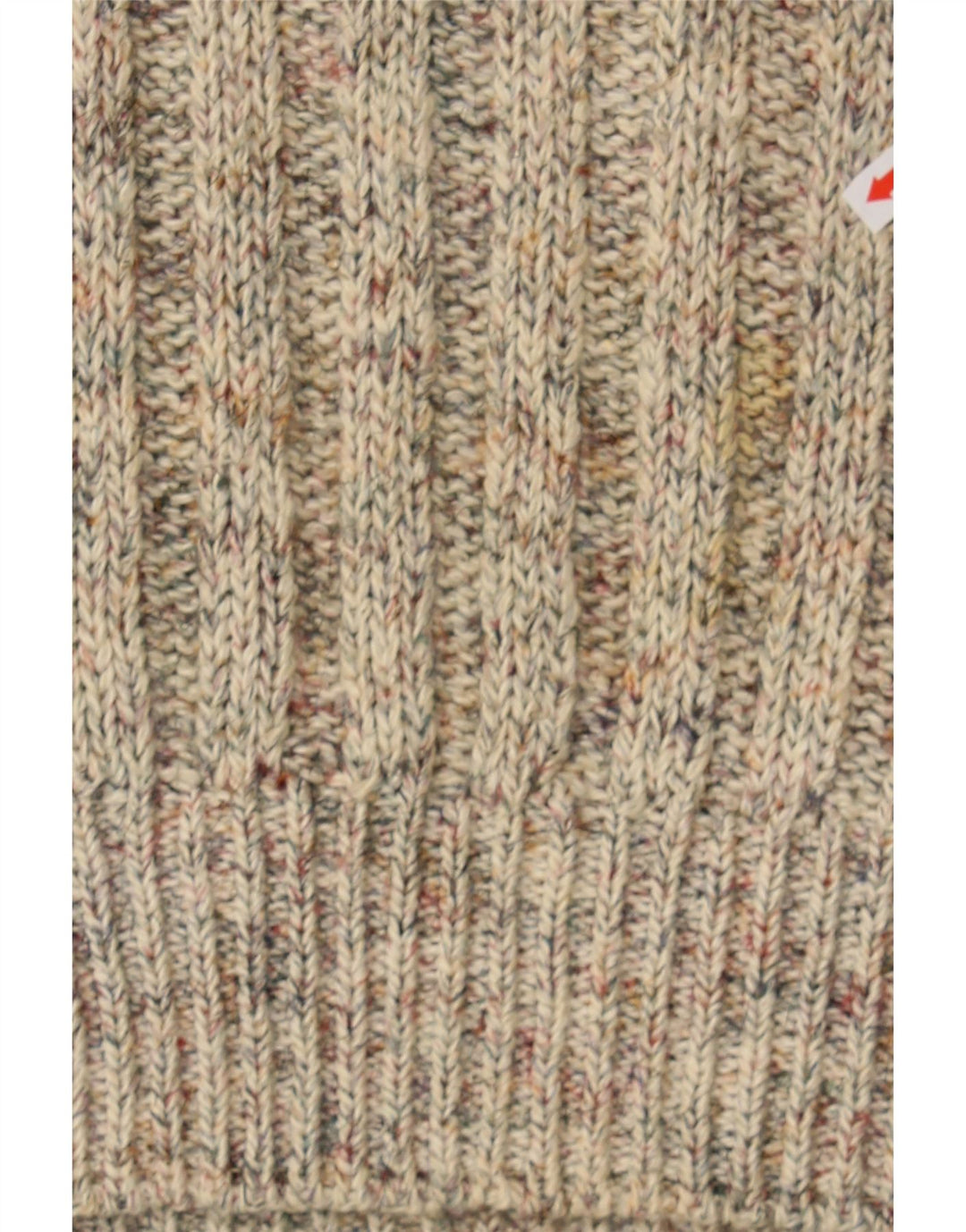 VINTAGE Womens V-Neck Jumper Sweater IT 52 2XL Beige Cotton Vintage Vintage and Second-Hand Vintage from Messina Hembry 
