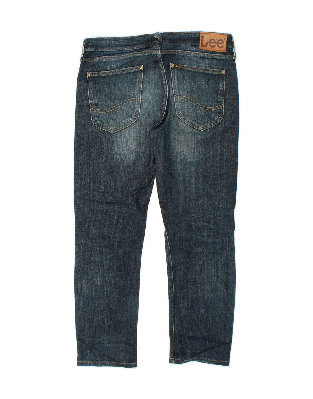 LEE Womens Straight Jeans W32 L26 Navy Blue Vintage Lee and Second-Hand Lee from Messina Hembry 