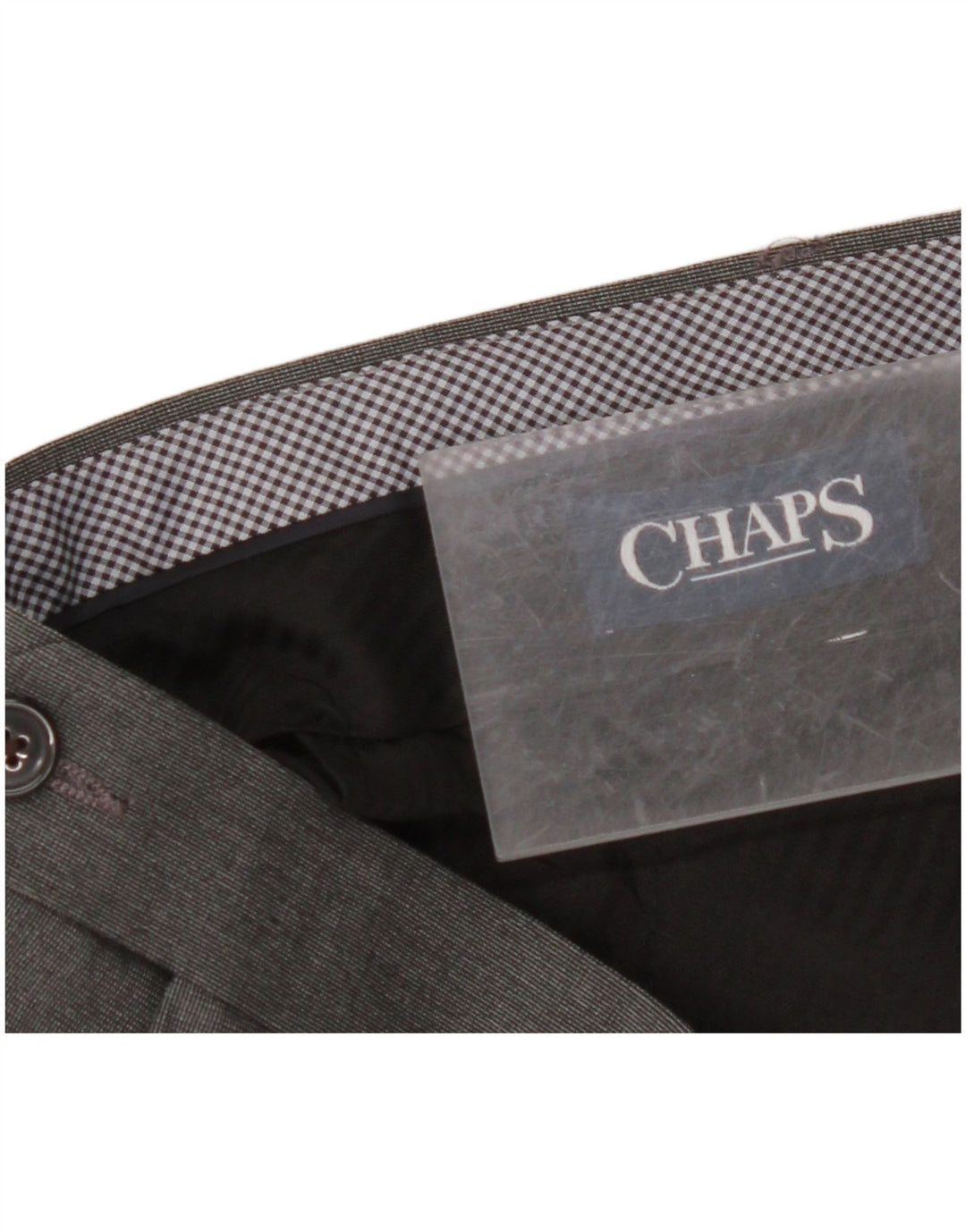 CHAPS Mens Straight Suit Trousers W42 L30 Grey