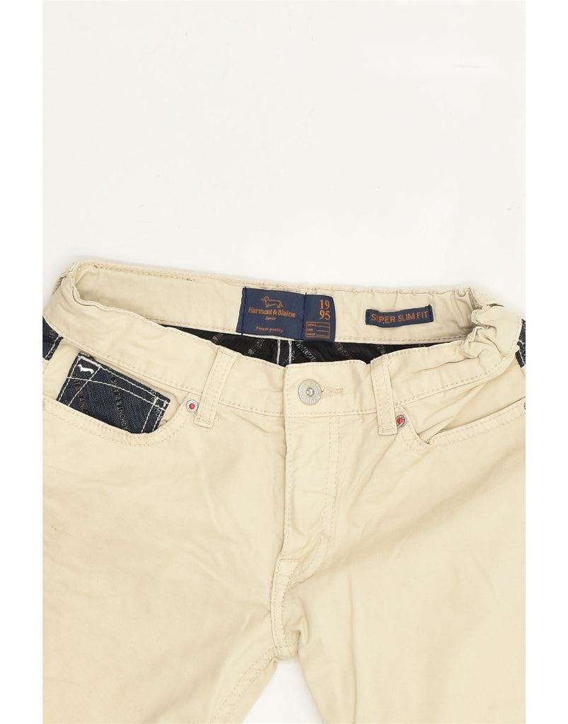 HARMONT & BLAINE Boys Slim Fit Casual Shorts 9-10 Years W24 Beige | Vintage Harmont & Blaine | Thrift | Second-Hand Harmont & Blaine | Used Clothing | Messina Hembry 