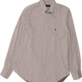 ETRO Mens Milano Shirt Size 42 Large Grey Striped Cotton Vintage Etro and Second-Hand Etro from Messina Hembry 