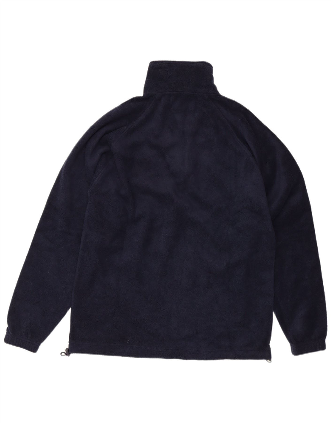 Kappa Mens Zip Neck Fleece Jumper Large Navy Blue Polyester