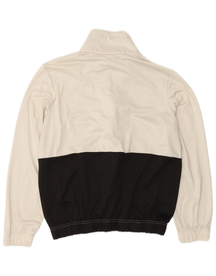 DIADORA Womens Tracksuit Top Jacket UK 16 Large White Colourblock