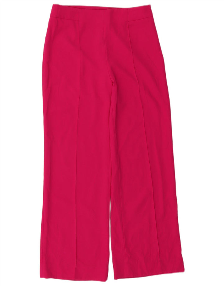 Zara Womens Wide Leg Casual Trousers Medium W30 L29 Pink