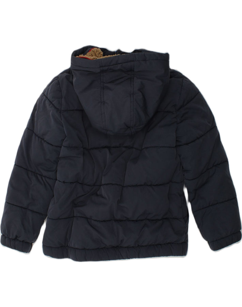 FAT FACE Boys Hooded Padded Jacket 6-7 Years Navy Blue Polyester | Vintage Fat Face | Thrift | Second-Hand Fat Face | Used Clothing | Messina Hembry 