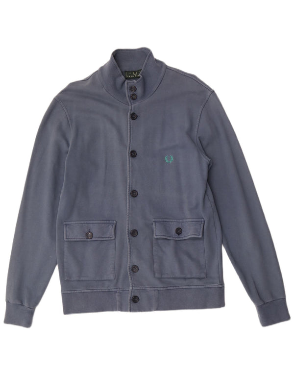 Fred Perry Mens Tracksuit Top Jacket Large Blue