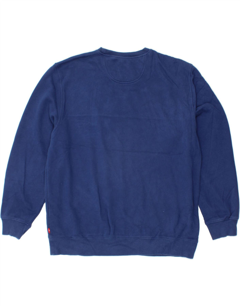 IZOD Mens Sweatshirt Jumper XL Navy Blue Cotton Vintage Izod and Second-Hand Izod from Messina Hembry 