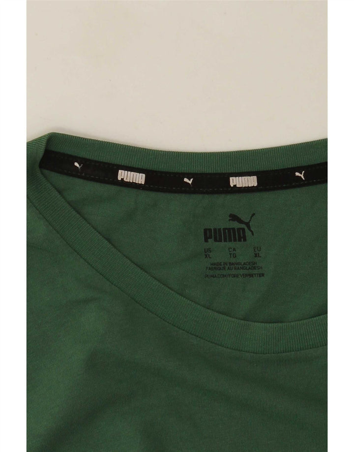 Puma Mens T-Shirt Top XL Green