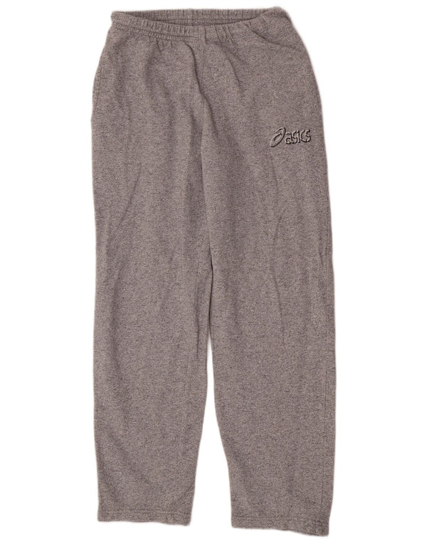 Asics Womens Tracksuit Trousers UK 10 Small Grey Flecked Cotton