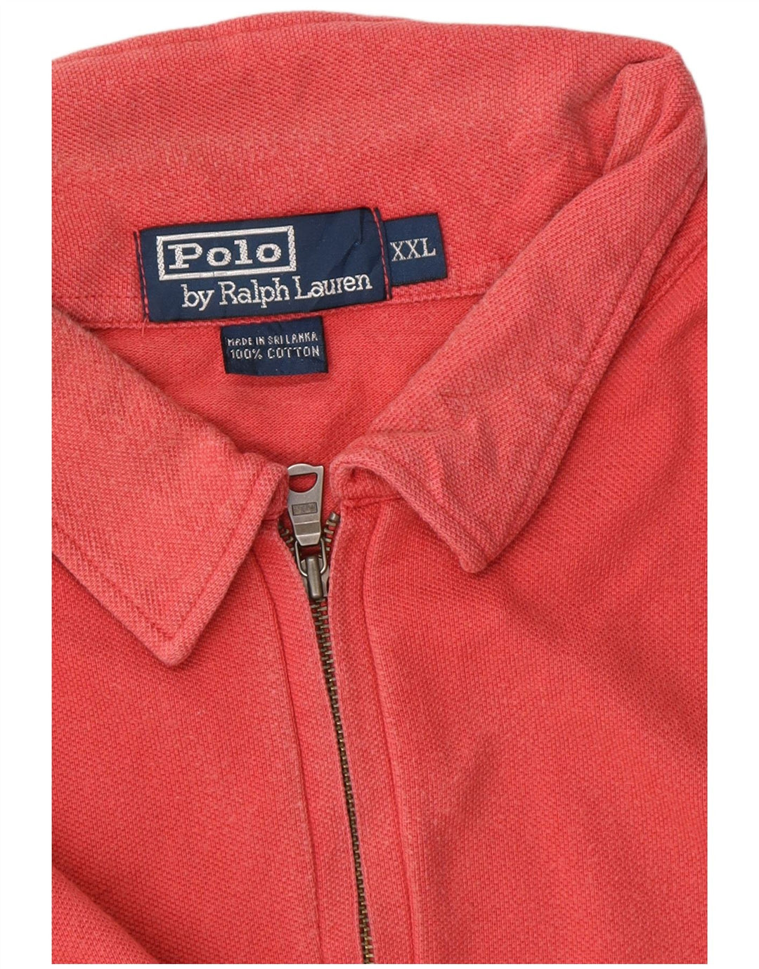 POLO RALPH LAUREN Mens Polo Shirt 2XL Red Cotton