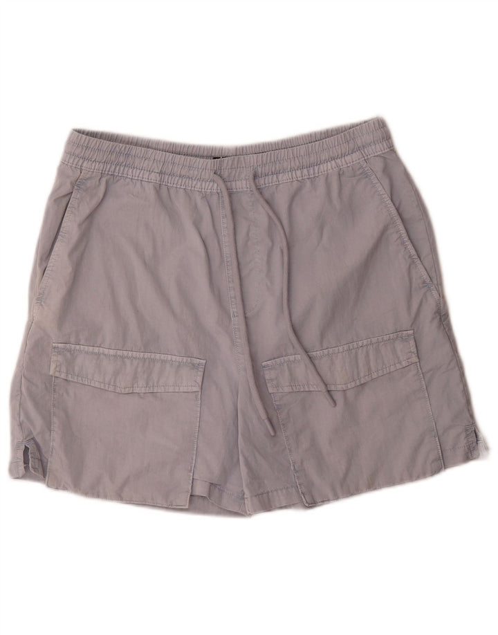 Zara Mens Cargo Shorts Medium W31 Grey Cotton