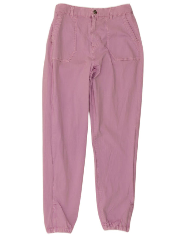 Marks & Spencer Womens Joggers Chino Trousers UK 10 Small W28 L28 Pink