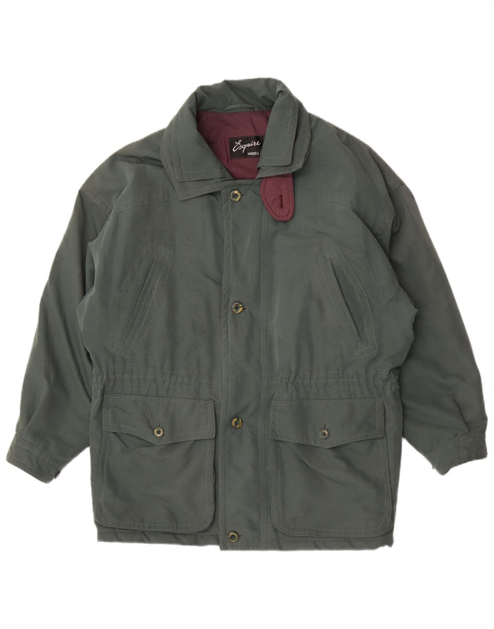Mens Windbreaker Jacket UK 44 2XL Green
