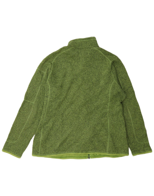 Patagonia Mens Tracksuit Top Jacket XL Green Flecked Polyester