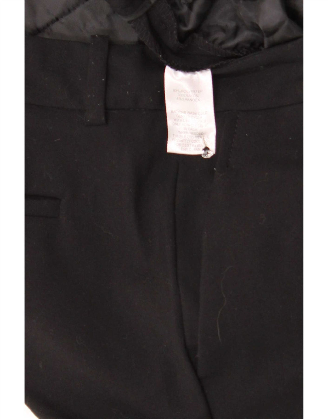 Calvin Klein Womens Bootcut Suit Trousers W32 L30 Black Polyester
