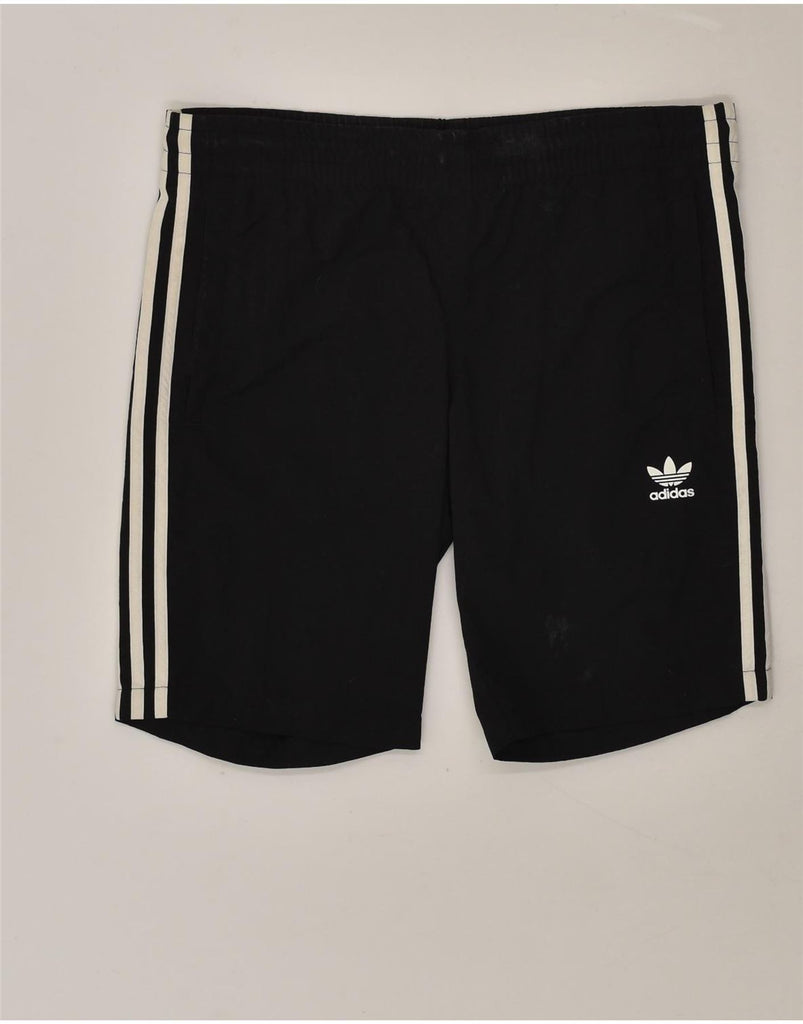 ADIDAS Mens Sport Shorts Small Black Nylon | Vintage Adidas | Thrift | Second-Hand Adidas | Used Clothing | Messina Hembry 