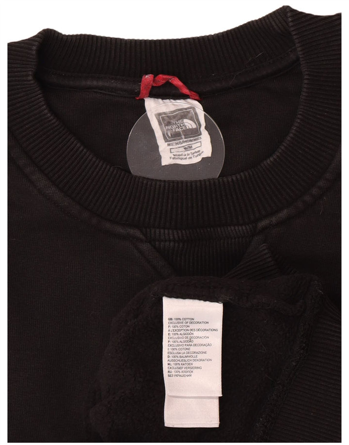 The North Face Mens Graphic Sweatshirt Jumper Medium Black Cotton