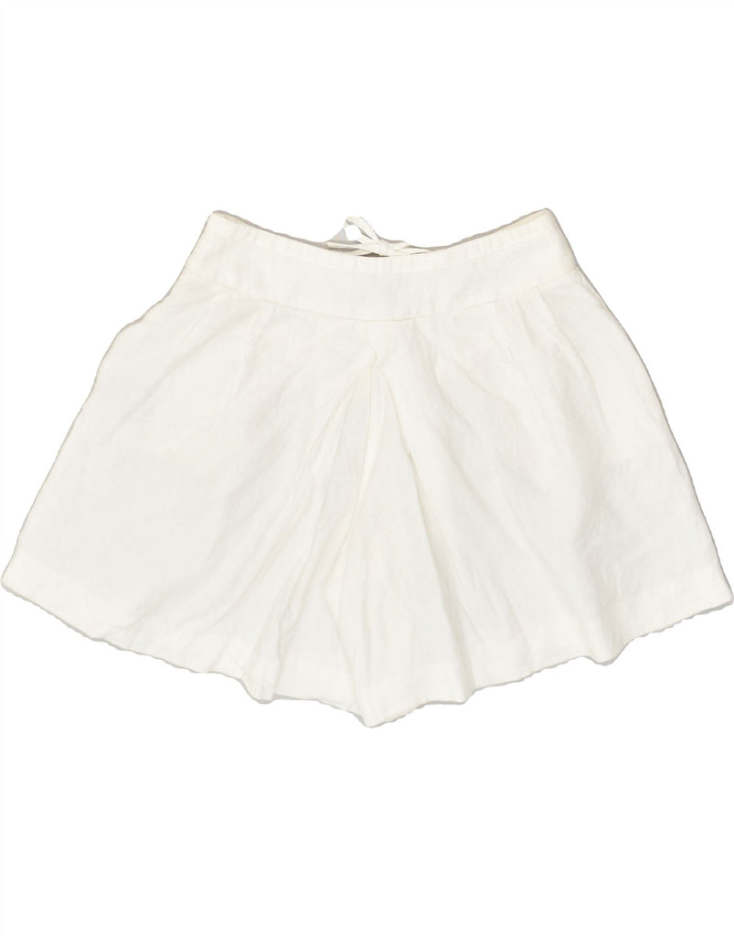 MASSIMO DUTTI Womens High Waist Casual Shorts W28 Medium White | Vintage Massimo Dutti | Thrift | Second-Hand Massimo Dutti | Used Clothing | Messina Hembry 