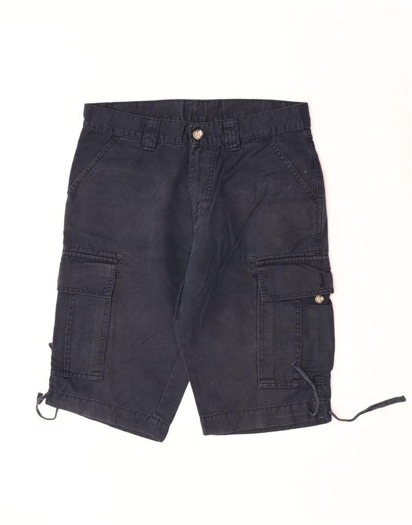 Slam Mens Cargo Shorts IT 46 Small W30  Navy Blue Cotton