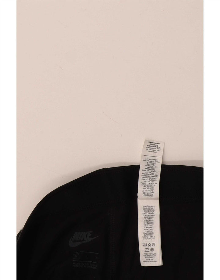 Nike Womens Graphic Leggings UK 8 Small  Black Polyester