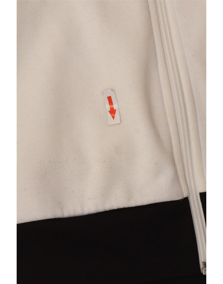 Nike Mens Tracksuit Top Jacket Medium White Colourblock Polyester