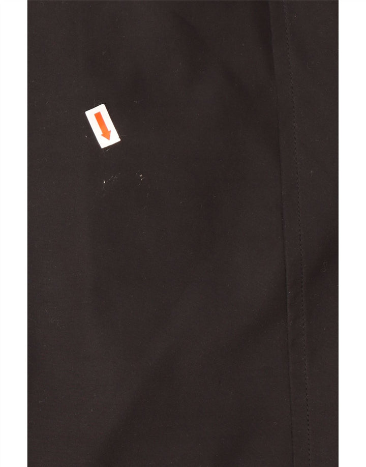 TOMMY HILFIGER Womens Windbreaker Coat UK 16 Large Black Polyester