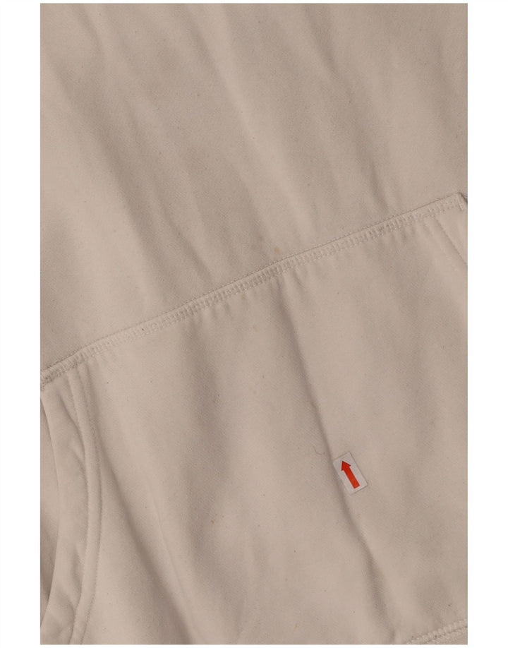 NIKE Mens Graphic Hoodie Jumper Medium White Cotton