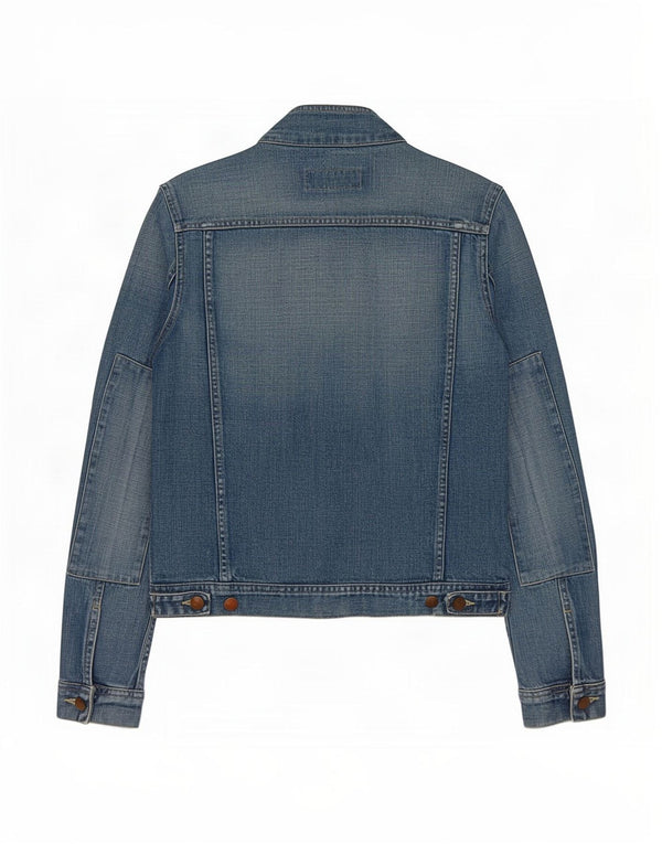 Fcuk Womens Denim Jacket UK 10 Small Blue Cotton