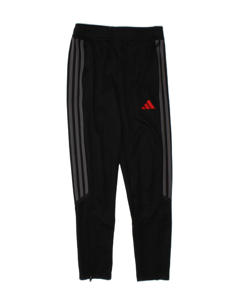 ADIDAS Boys Aeroready Tracksuit Trousers 11-12 Years  Black Polyester Vintage Adidas and Second-Hand Adidas from Messina Hembry 