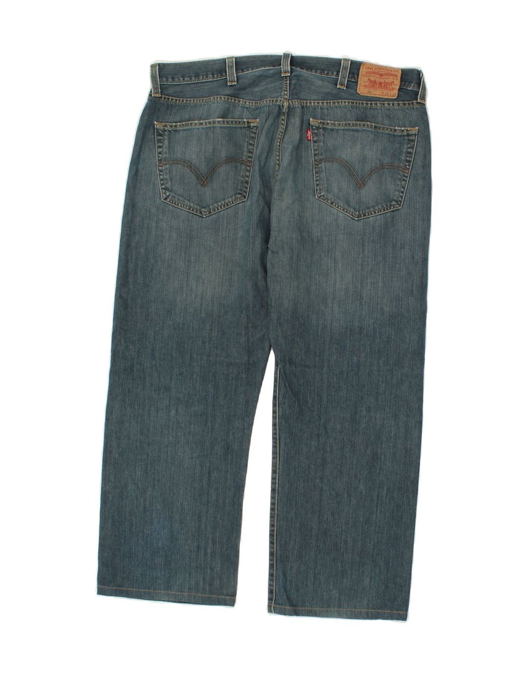 LEVI'S Mens 501 Straight Jeans W38 L26 Blue Cotton