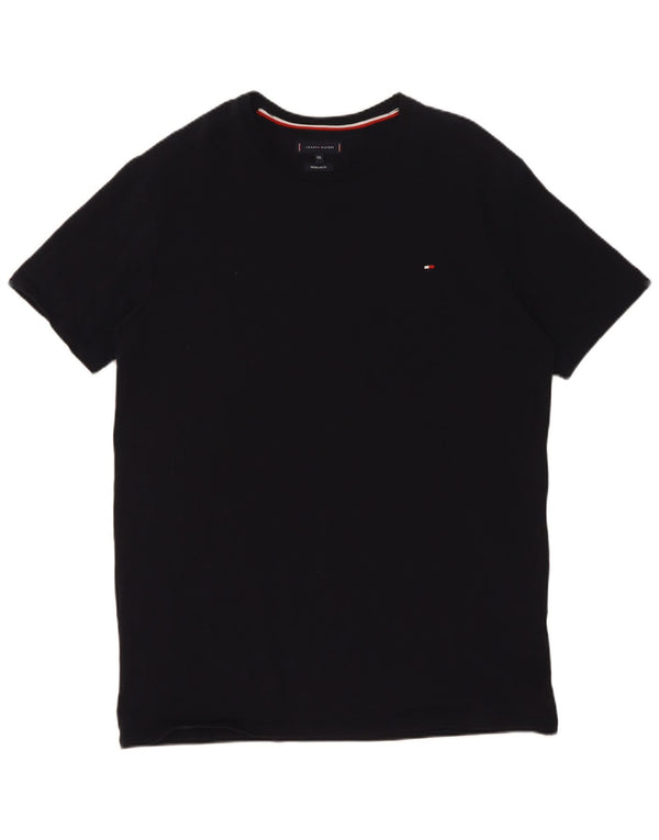 Tommy Hilfiger Mens Regular Fit T-Shirt Top 2XL Navy Blue Cotton