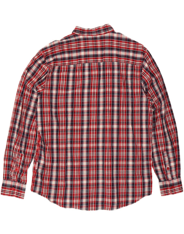 Wrangler Mens Casual Fit Shirt XL Red Check Cotton