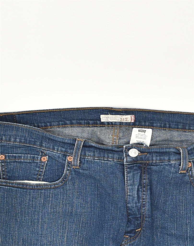 LEVI'S Womens 512 Bootcut Jeans W40 L31 Blue Cotton | Vintage Levi's | Thrift | Second-Hand Levi's | Used Clothing | Messina Hembry 