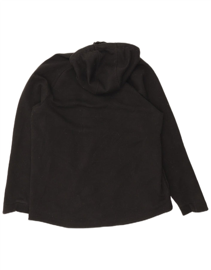 RUSSELL ATHLETIC Mens Zip Hoodie Sweater UK 42/44 Large Black Polyester