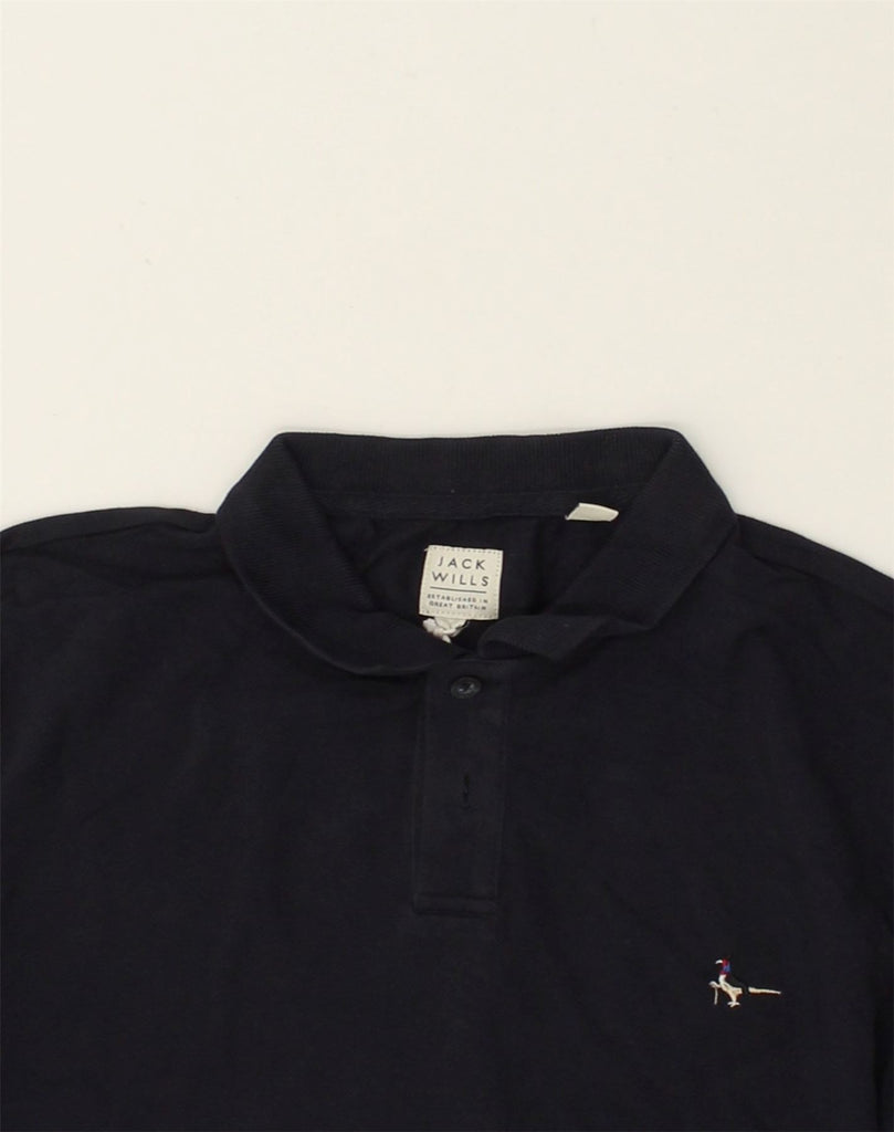 JACK WILLS Mens Polo Shirt XS Navy Blue Cotton | Vintage Jack Wills | Thrift | Second-Hand Jack Wills | Used Clothing | Messina Hembry 