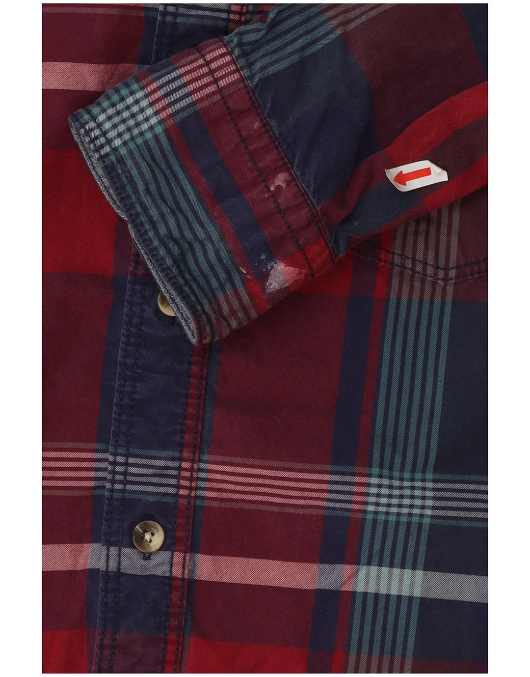 Fat Face Mens Classic Fit Shirt XL Red Check Cotton