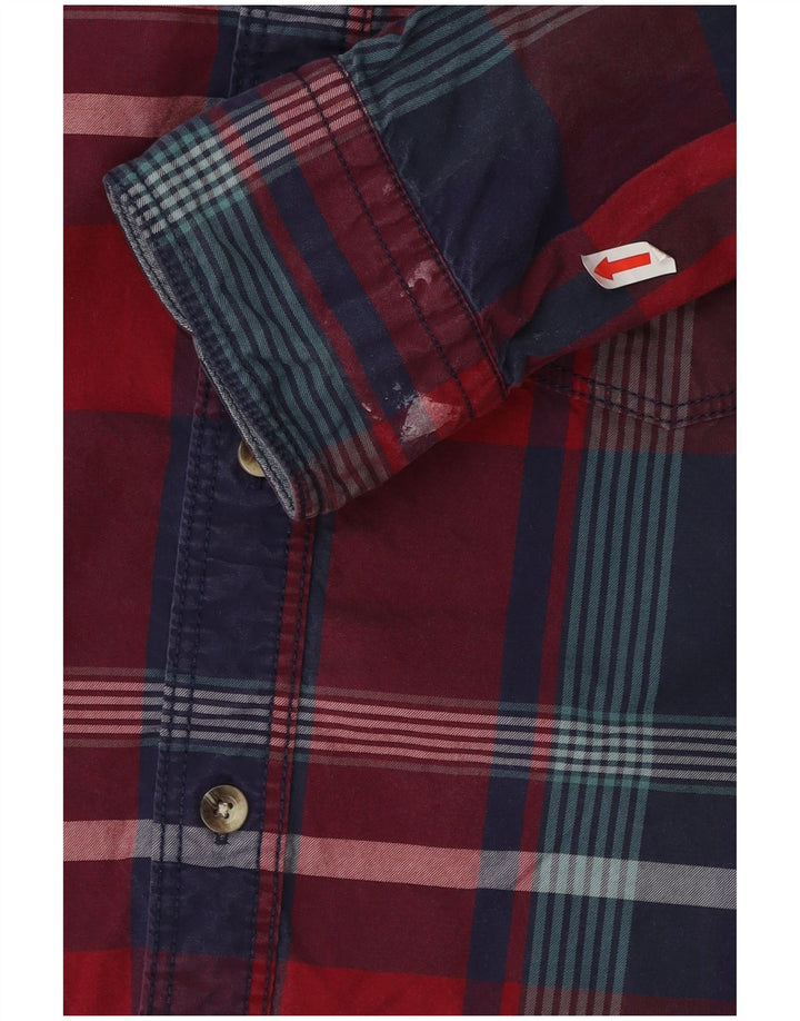 Fat Face Mens Classic Fit Shirt XL Red Check Cotton