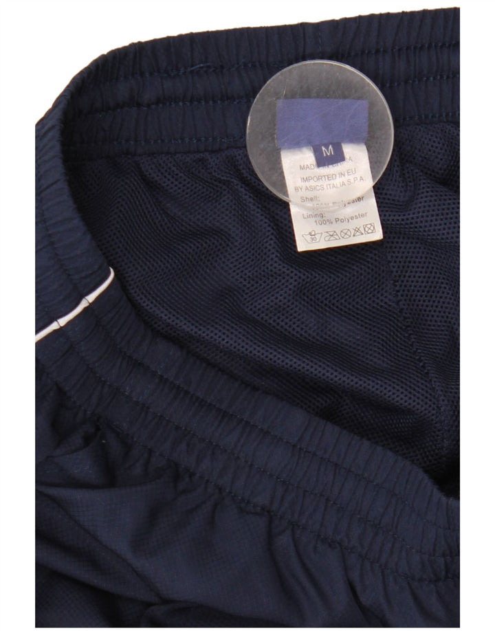 Asics Mens Tracksuit Trousers Medium  Navy Blue Polyester