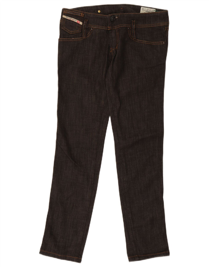 Diesel Womens Matic Slim Jeans W27 L29 Black Cotton