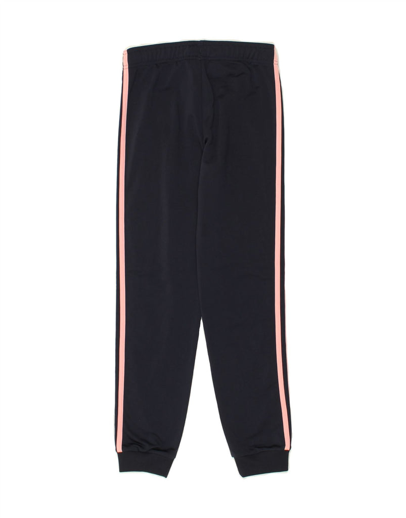 ADIDAS Girls Tracksuit Trousers Joggers 11-12 Years Navy Blue Polyester | Vintage Adidas | Thrift | Second-Hand Adidas | Used Clothing | Messina Hembry 