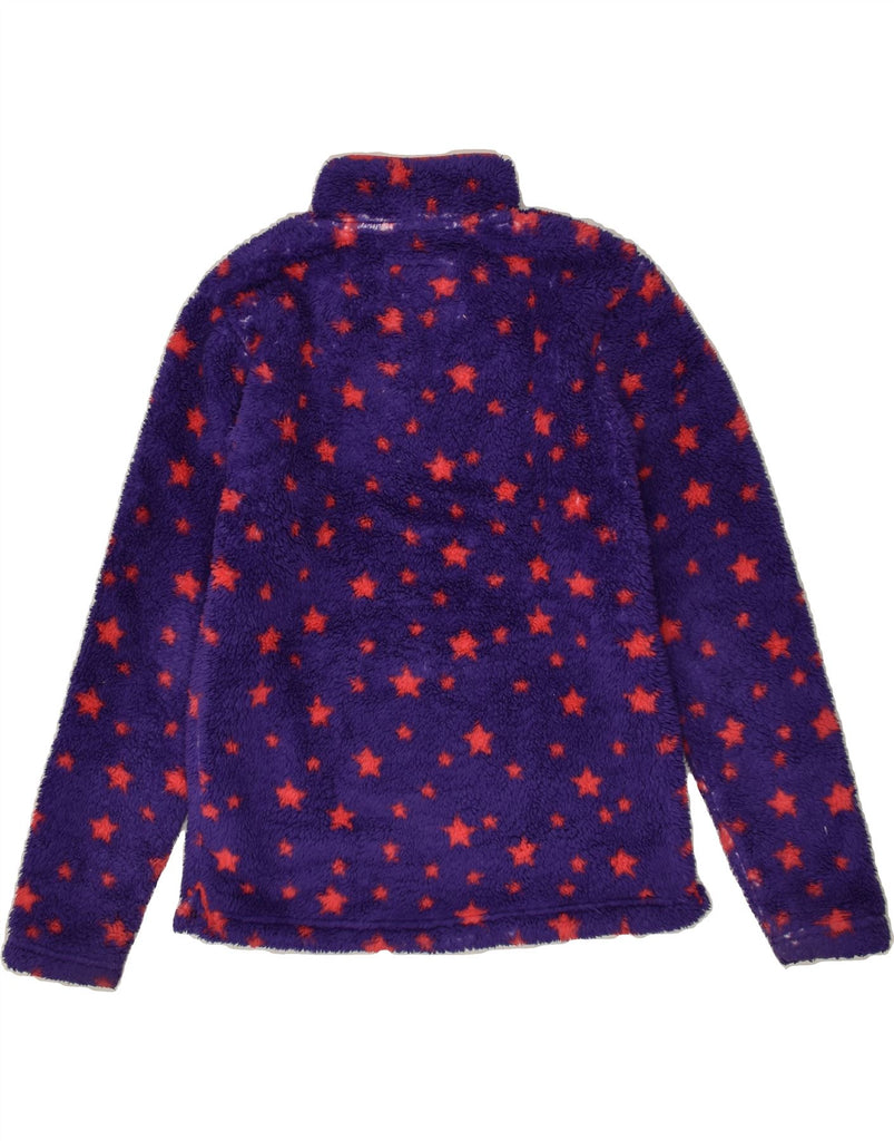 MOUNTAIN WAREHOUSE Girls Graphic Fleece Jumper 11-12 Years Purple | Vintage Mountain Warehouse | Thrift | Second-Hand Mountain Warehouse | Used Clothing | Messina Hembry 