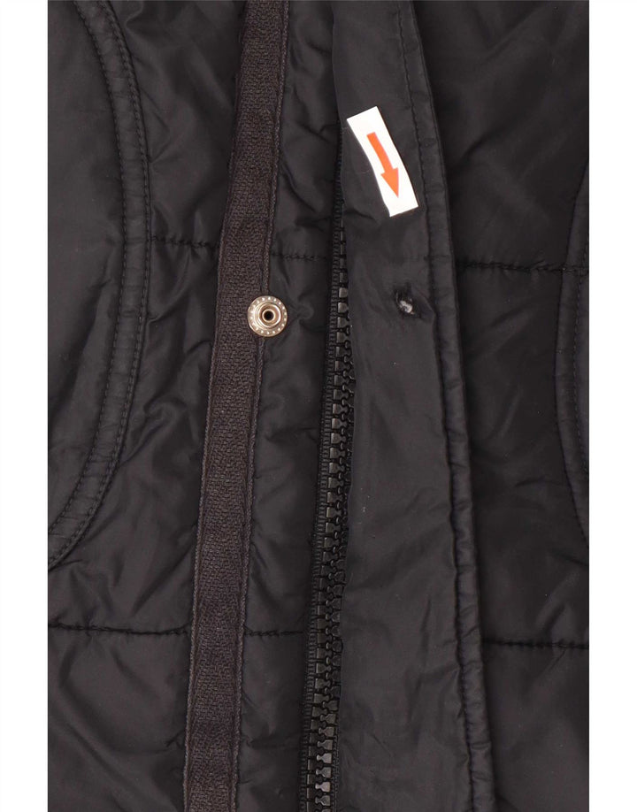 Diesel Mens Padded Jacket UK 36 Small Black Nylon