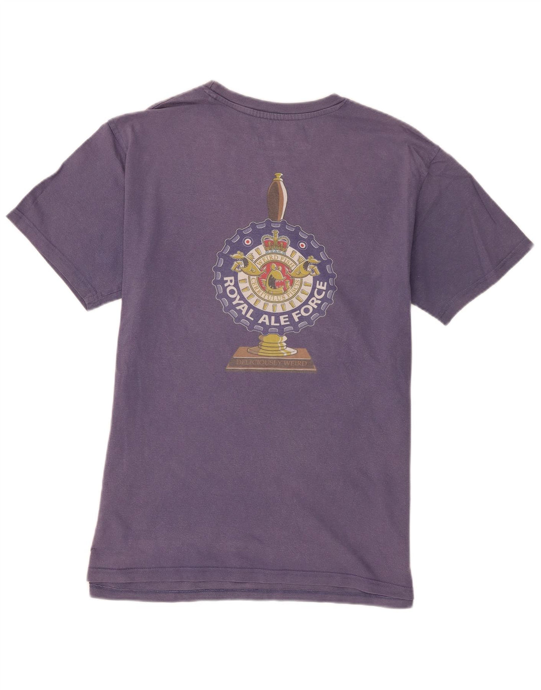 Weird Fish Mens Graphic T-Shirt Top Large Purple Cotton