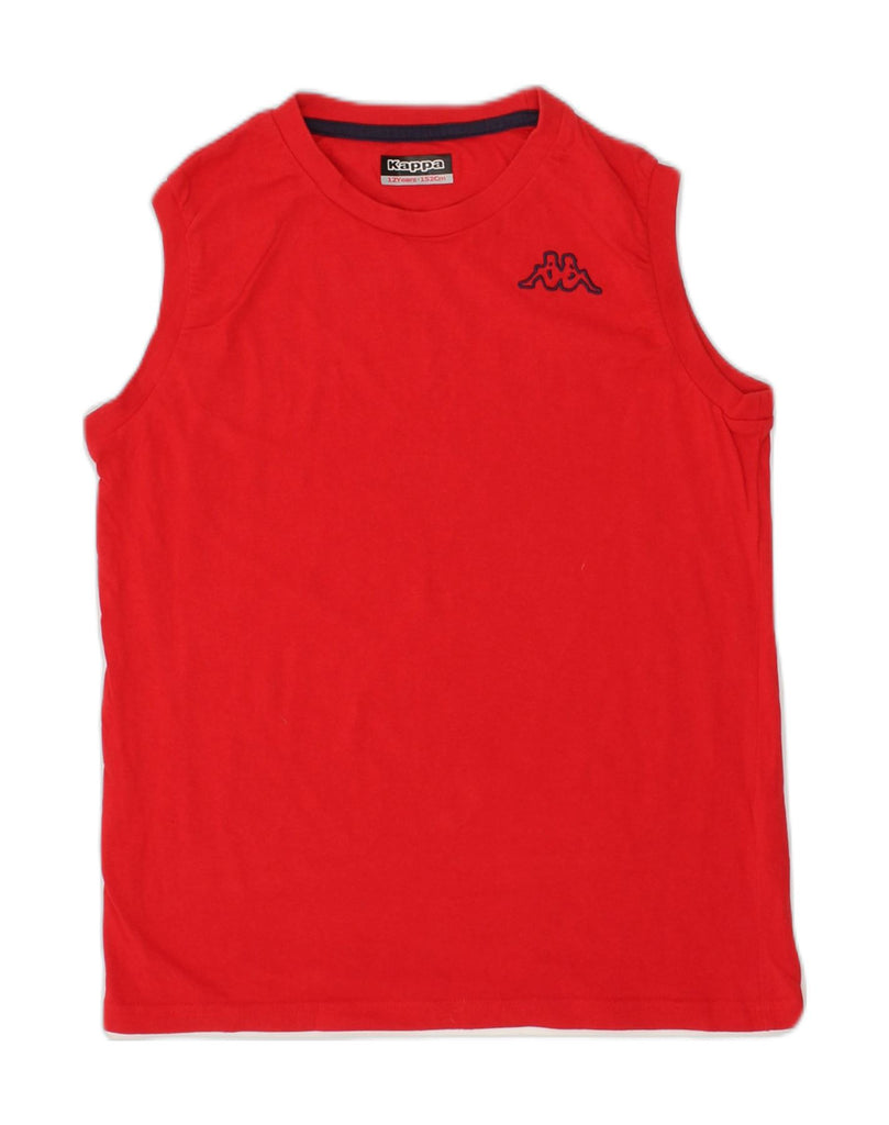 KAPPA Boys Vest Top 11-12 Years Red Cotton | Vintage Kappa | Thrift | Second-Hand Kappa | Used Clothing | Messina Hembry 