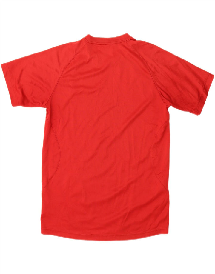 REEBOK Mens T-Shirt Top Small Red Polyester