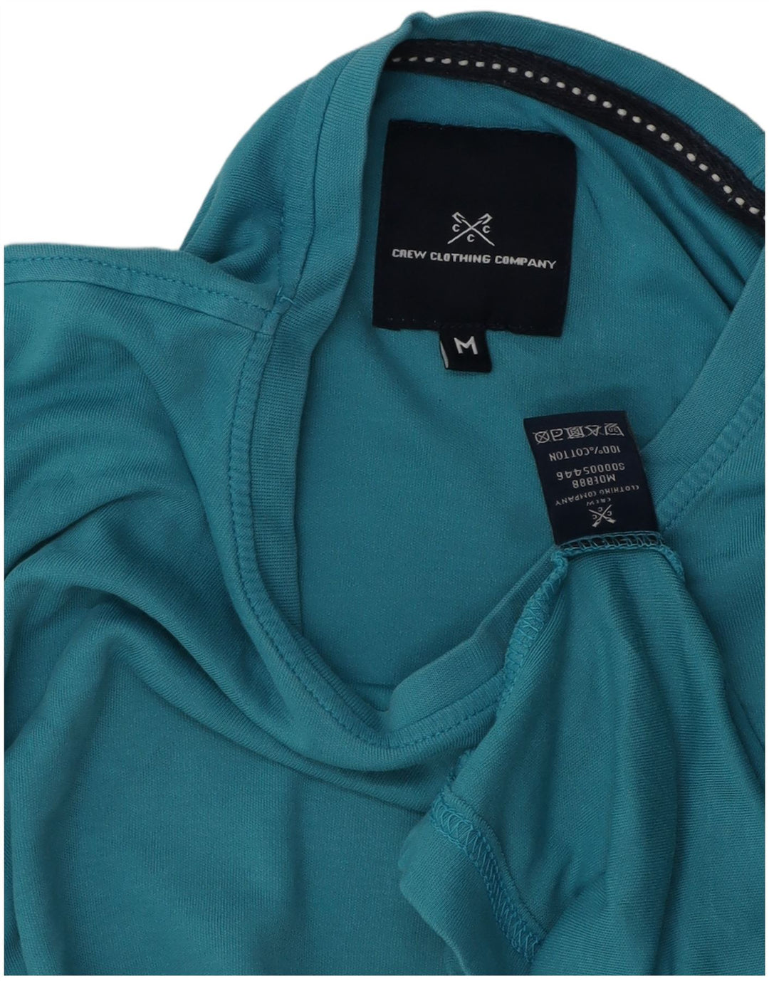 Crew Clothing Mens T-Shirt Top Medium Blue Cotton