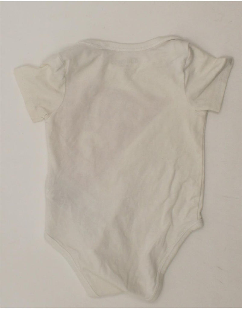 GUESS Baby Girls Graphic Bodysuit 6-9 Months White Cotton Vintage Guess and Second-Hand Guess from Messina Hembry 