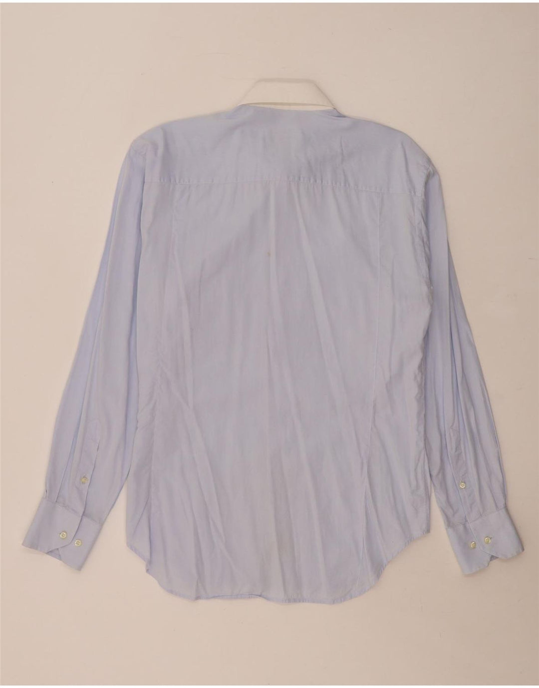 Trussardi Mens Shirt Size 42 16 1/2 Large Blue Colourblock