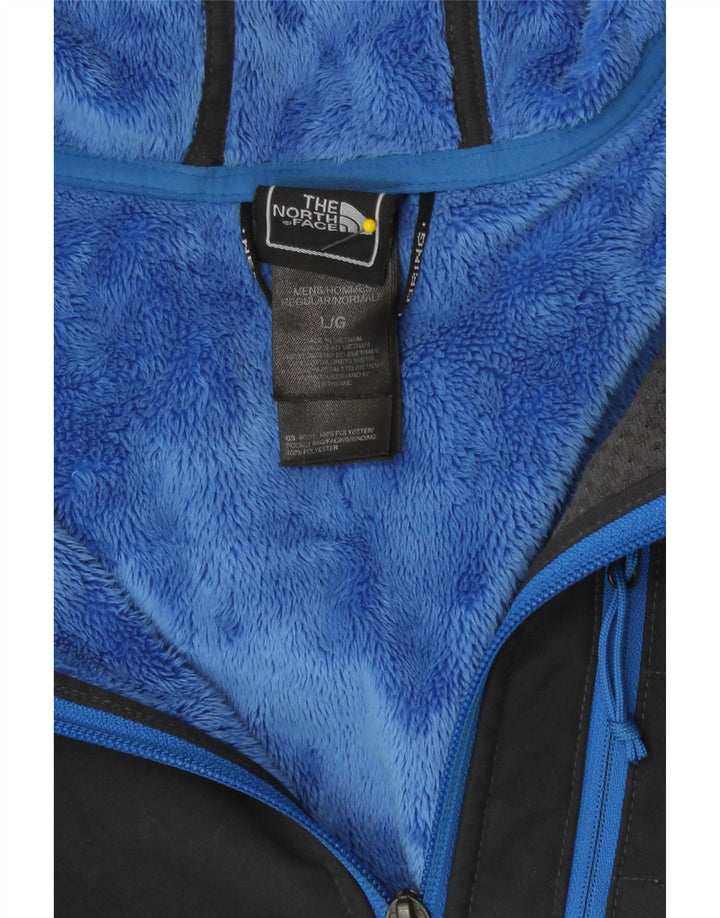 The North Face Mens Hooded Windbreaker Jacket UK 40 Large Grey Polyester