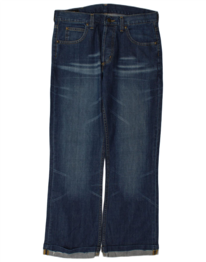 Lee Mens Denver Straight Jeans W33 L29 Blue Cotton